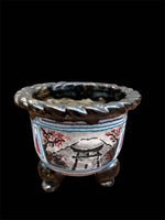 Carica l'immagine nel visualizzatore Galleria, Vaso per Neofinetia smaltato a coppa