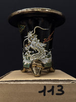Carica l'immagine nel visualizzatore Galleria, Vaso per Neofinetia - Nishikibachi 錦鉢 - Japan Imported - misura 3.3" cod.113