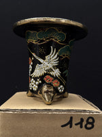 Carica l'immagine nel visualizzatore Galleria, Vaso per Neofinetia - Nishikibachi 錦鉢 - Japan Imported - misura 3.3" cod.118