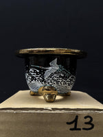 Carica l'immagine nel visualizzatore Galleria, Vaso per Neofinetia - Nishikibachi 錦鉢 - Japan Imported - misura 3.3" cod.13