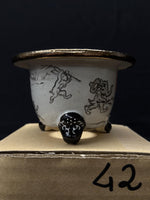 Carica l'immagine nel visualizzatore Galleria, Vaso per Neofinetia - Nishikibachi 錦鉢 - Japan Imported - misura 3.3" cod.42