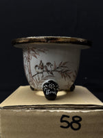 Carica l'immagine nel visualizzatore Galleria, Vaso per Neofinetia - Nishikibachi 錦鉢 - Japan Imported - misura 3.5" cod.58