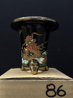 Carica l'immagine nel visualizzatore Galleria, Vaso per Neofinetia - Nishikibachi 錦鉢 - Japan Imported - misura 3.3" cod.86