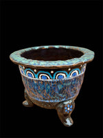 Carica l&#39;immagine nel visualizzatore Galleria, Vaso per Neofinetia smaltato a coppa
