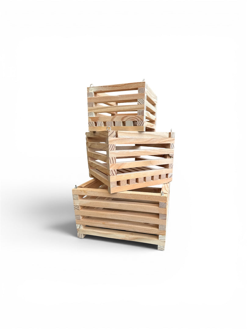 Wooden baskets for orchids