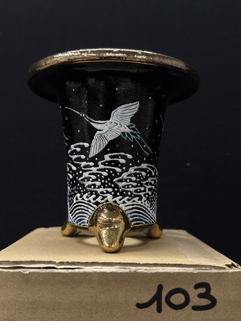 Vaso per Neofinetia - Nishikibachi 錦鉢 - Japan Imported - misura 3.5" cod.103