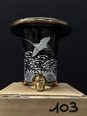 Vaso per Neofinetia - Nishikibachi 錦鉢 - Japan Imported - misura 3.5