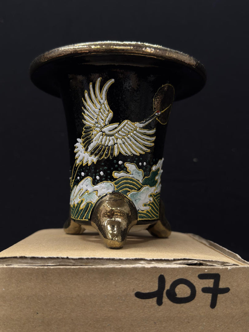 Vaso per Neofinetia - Nishikibachi 錦鉢 - Japan Imported - misura 3.3" cod.107