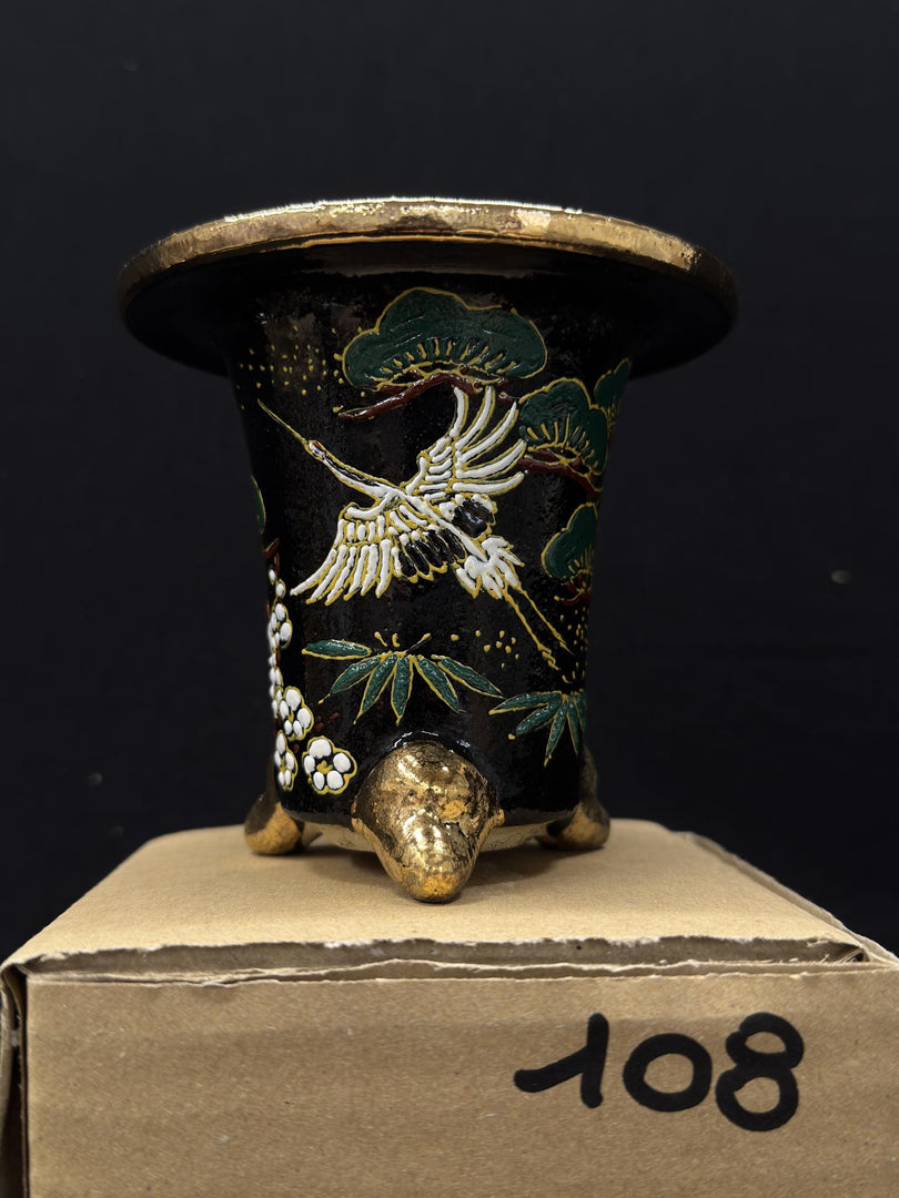 Vaso per Neofinetia - Nishikibachi 錦鉢 - Japan Imported - misura 3.3" cod.108