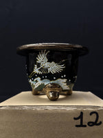 Carica l&#39;immagine nel visualizzatore Galleria, Vaso per Neofinetia - Nishikibachi 錦鉢 - Japan Imported - misura 3.3&quot; cod.12
