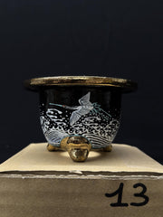 Vaso per Neofinetia - Nishikibachi 錦鉢 - Japan Imported - misura 3.3