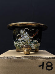 Vaso per Neofinetia - Nishikibachi 錦鉢 - Japan Imported - misura 3.3