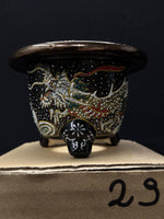 Carica l'immagine nel visualizzatore Galleria, Vaso per Neofinetia - Nishikibachi 錦鉢 - Japan Imported - misura 3.5" cod.29