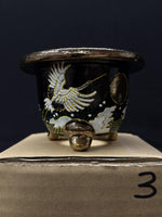 Load image into Gallery viewer, Vase for Neofinetia - Nishikibachi 錦鉢 - Japan Imported - size 3.5" cod.3