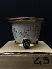 Vaso per Neofinetia - Nishikibachi 錦鉢 - Japan Imported - misura 3.3