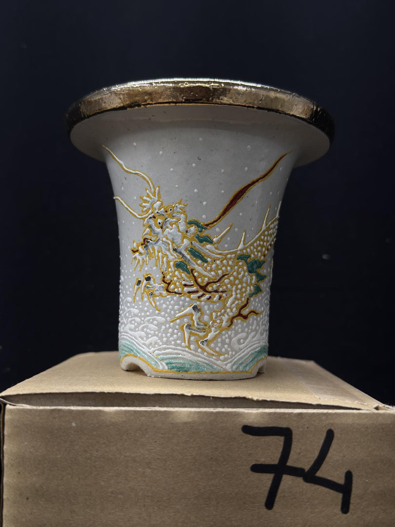 Vaso per Neofinetia - Nishikibachi 錦鉢 - Japan Imported - misura 3.3" cod.75