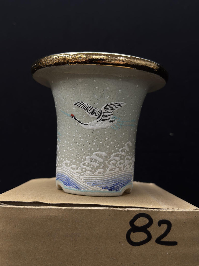 Vaso per Neofinetia - Nishikibachi 錦鉢 - Japan Imported - misura 3.3" cod.82